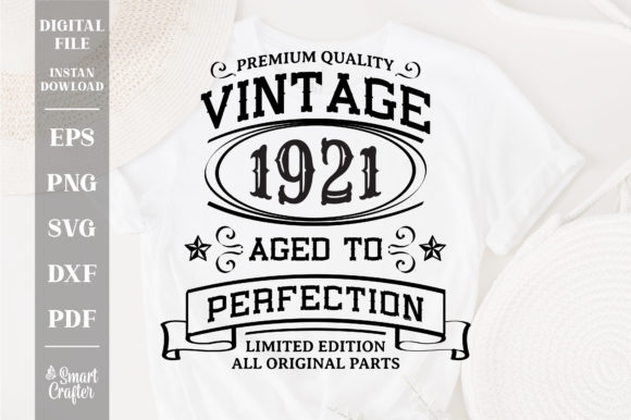 Download Vintage 1921 Svg, Vintage Birthday Svg - Premium Resources