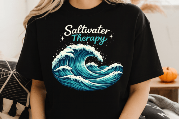Download Saltwater Therapy Beach Lover Quote PNG - Era Collection