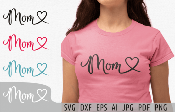 Download Mom Svg Cut File Mom Heart Svg Clipart - Mom heart svg Collection