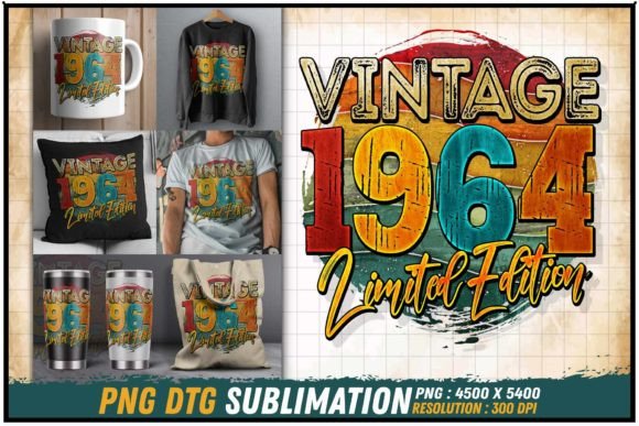 Download Vintage 1964 Limited Edition Retro Round - 1964 Collection