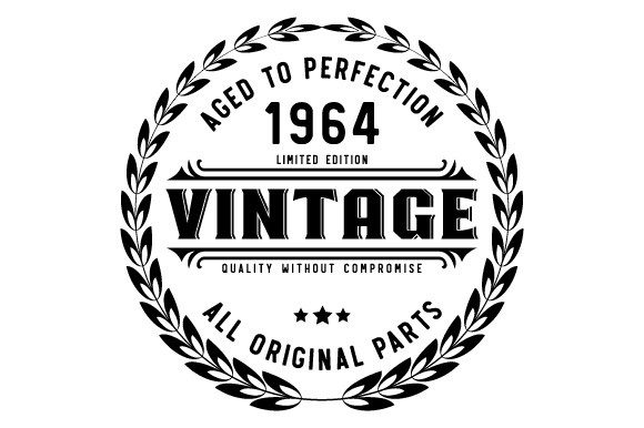 Download Vintage 1964 Aged to Perfection SVG EPS - 1964 Collection
